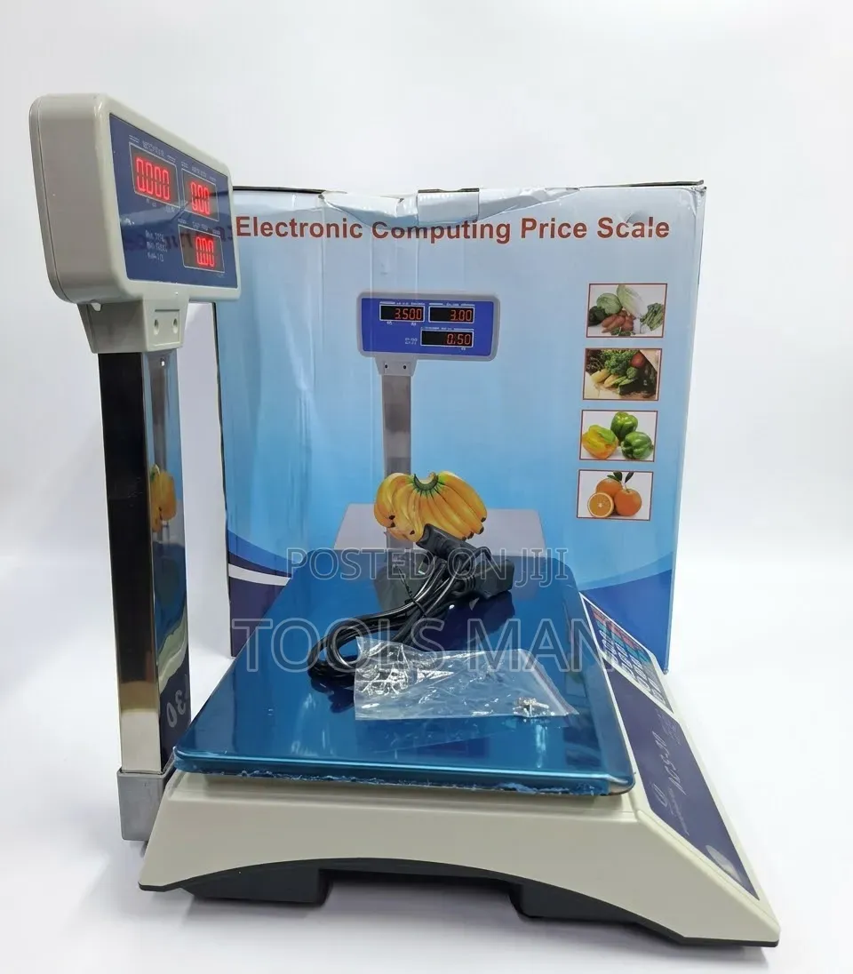 Digital Weighing Scale 30kg Pole Display Commercial Price Computing.