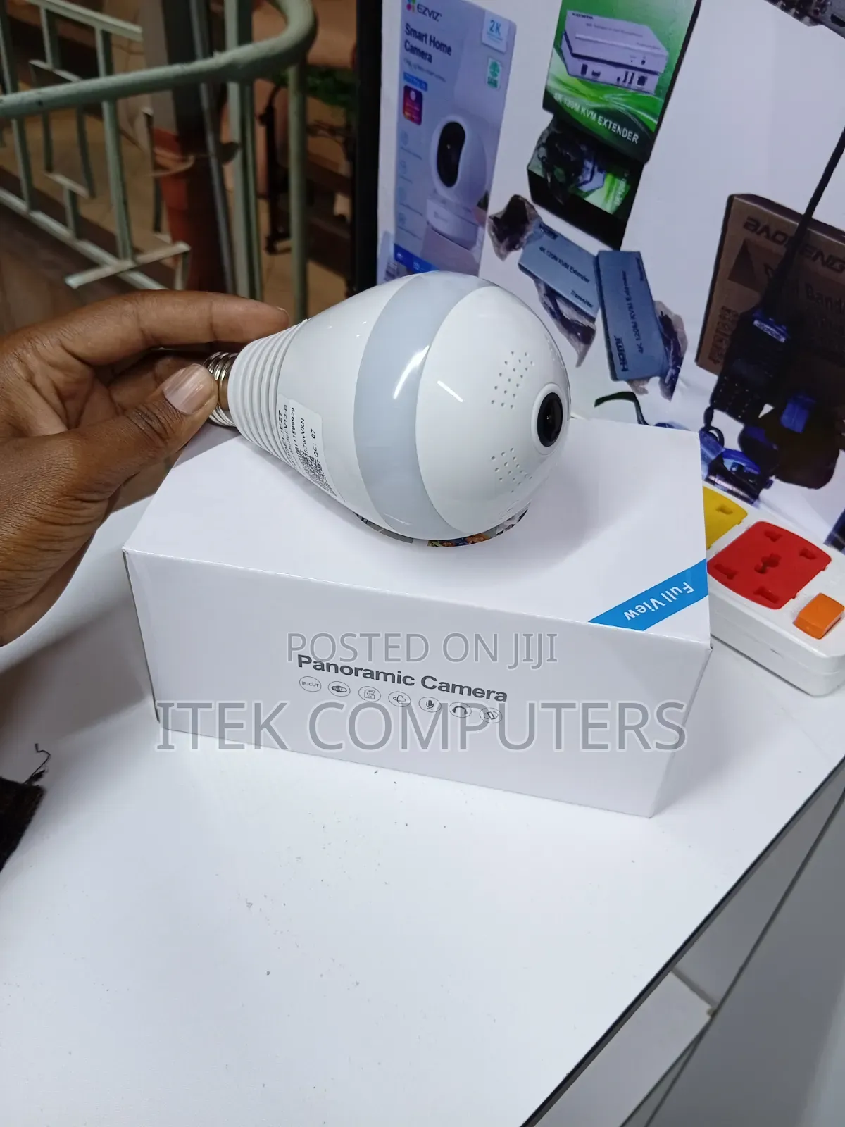V380 Pro WiFi Bulb Camera With Night Vision for Indoor Security