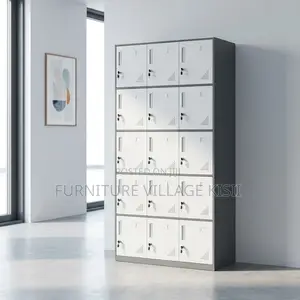 15-Locker Office Storage Cabinet