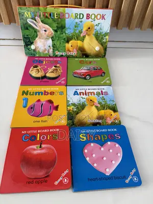 Baby Board Books Set – Numbers, Colors, Shapes, Animals & More