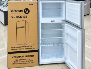 Volsmart 138L Two Door Fridge With Vegetable Storage Drawer