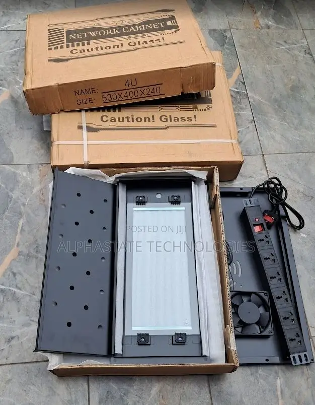 4U Network Cabinet 530×400×240mm 19-Inch Wall Mount Data Rack
