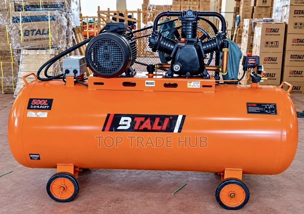 Btali 500l Electric Air Compressor 3 Piston 10hp Motor 3phase