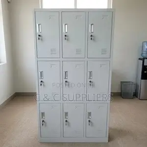 9-Door Metal Gym & Home Storage Cabinet.