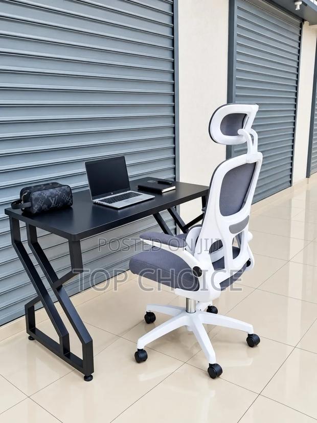 Ergonomic Office Chair With Computer Table - main view