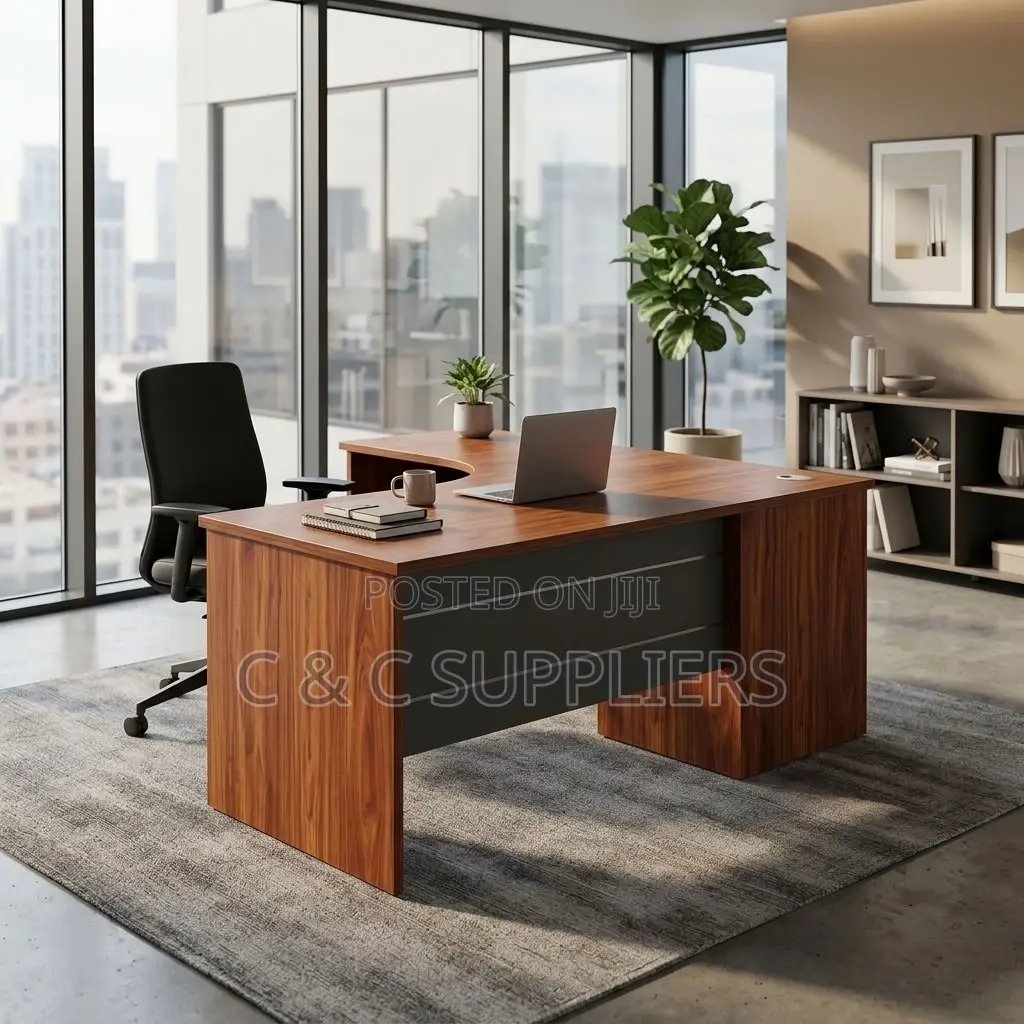 Executive L-Shaped CEO Study Desk-140cm