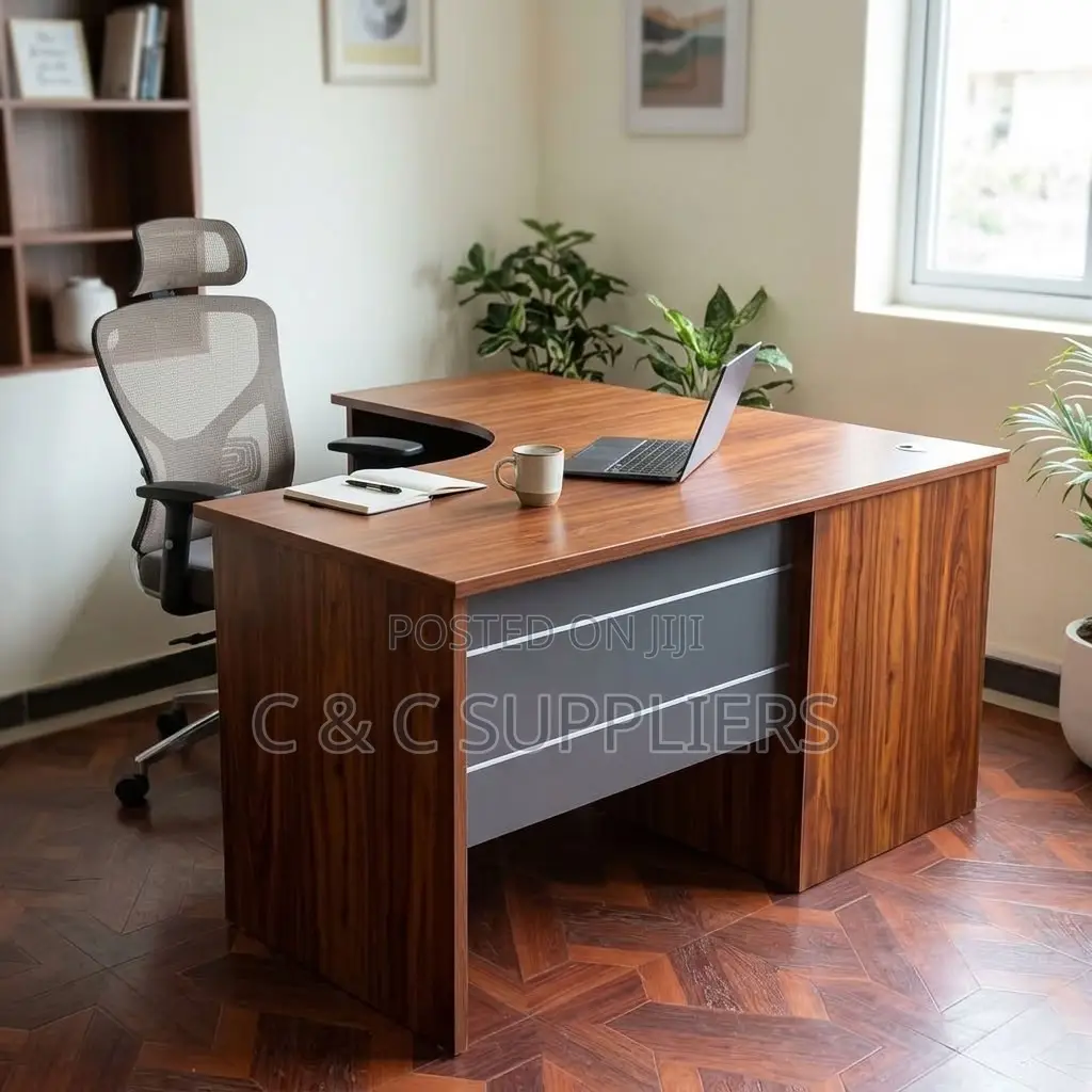 Executive L-Shaped CEO Study Desk-140cm