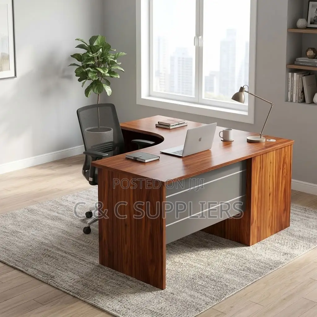 Executive L-Shaped CEO Study Desk-140cm