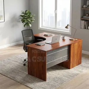 Executive L-Shaped CEO Study Desk-140cm