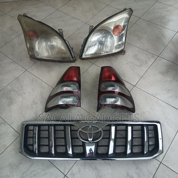 Toyota Prado 120 Headlights + Rear Lights + Front Grill