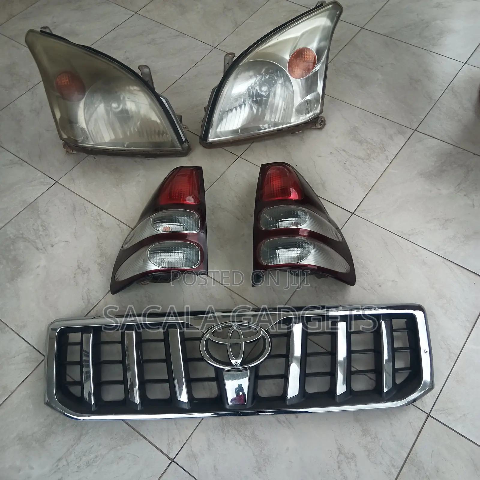 Toyota Prado 120 Headlights + Rear Lights + Front Grill