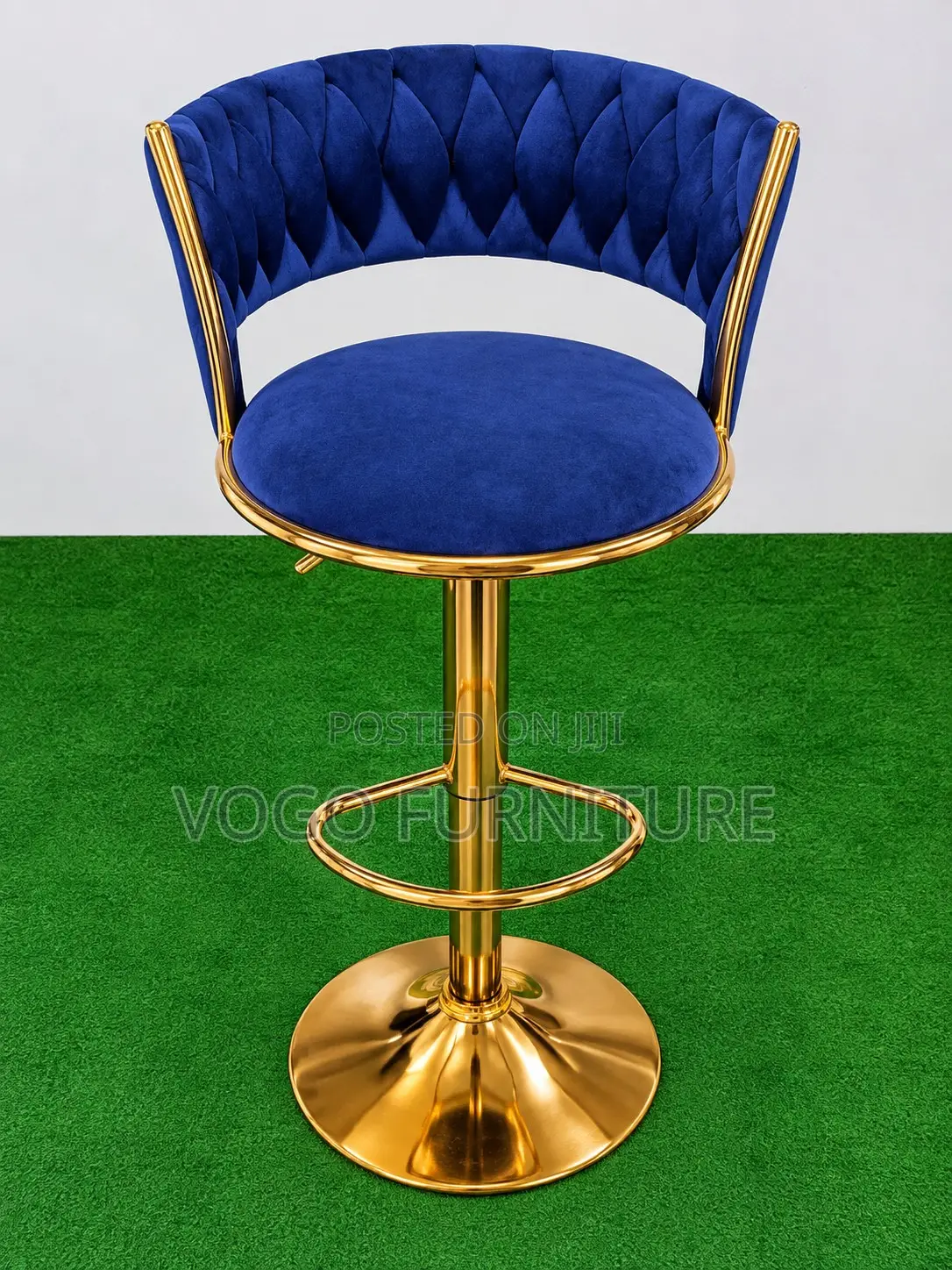 Bar Stool; 360-Degree Swivel Height Adjustable Bar Stool