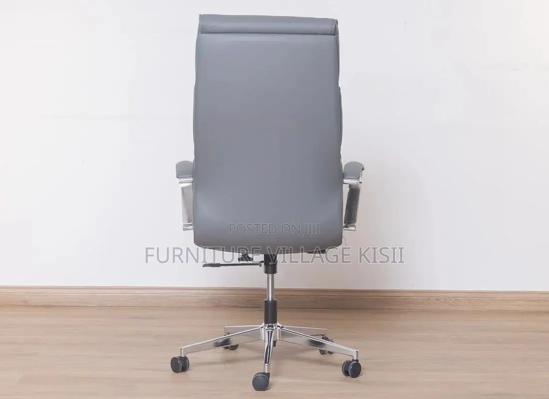 Executive Gray Swivel Office Chair