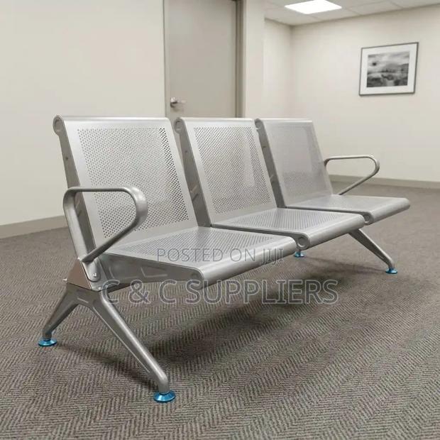 3-Seater Heavy Duty Bench-No Padding - thumbnail 2