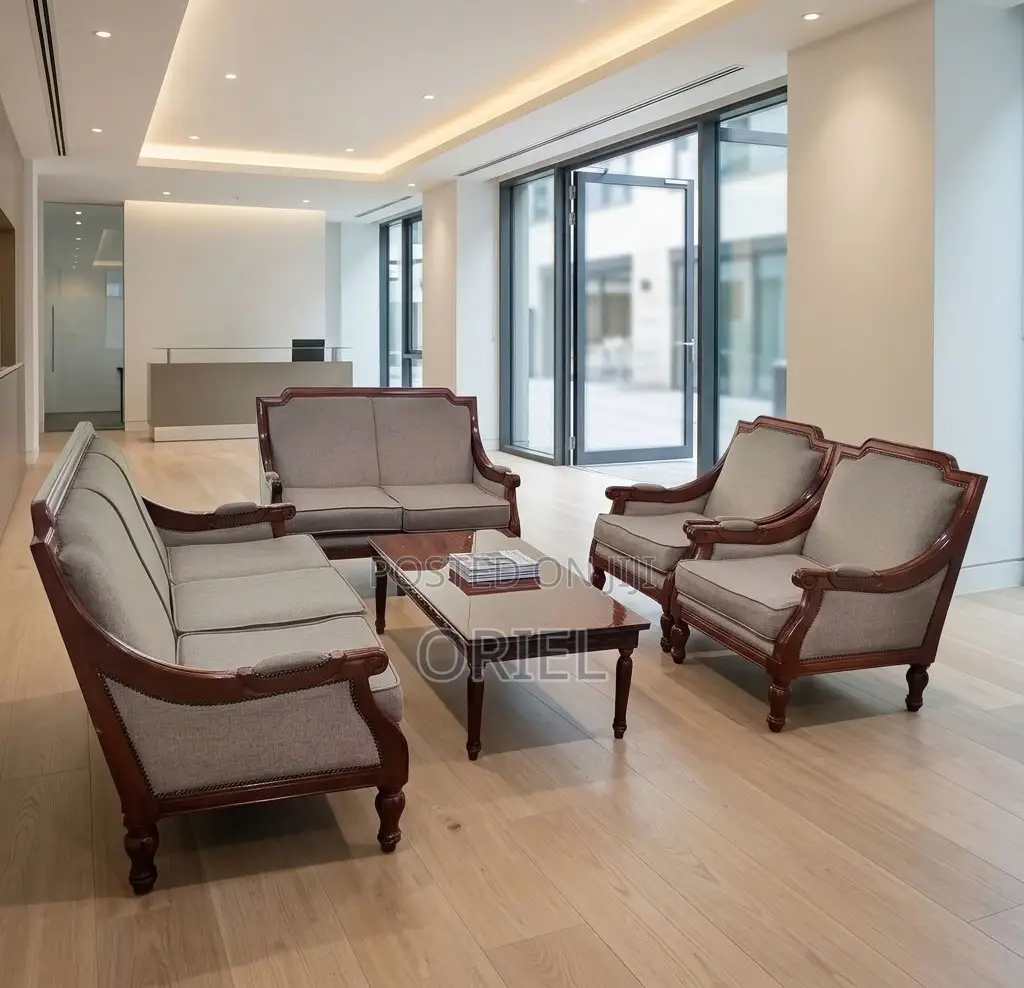 Office Sofa : Waiting Room , Lounge Office Reception 7-Seater Sofa