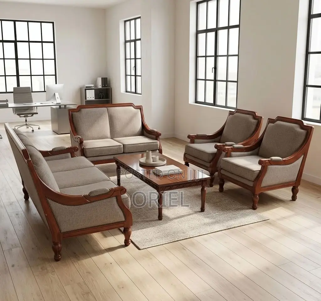 Office Sofa : Waiting Room , Lounge Office Reception 7-Seater Sofa