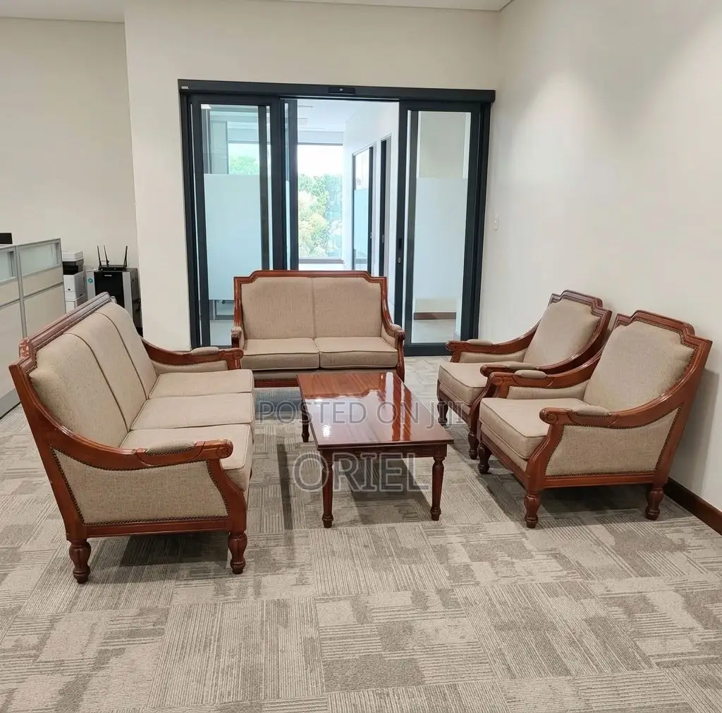 Office Sofa : Waiting Room , Lounge Office Reception 7-Seater Sofa