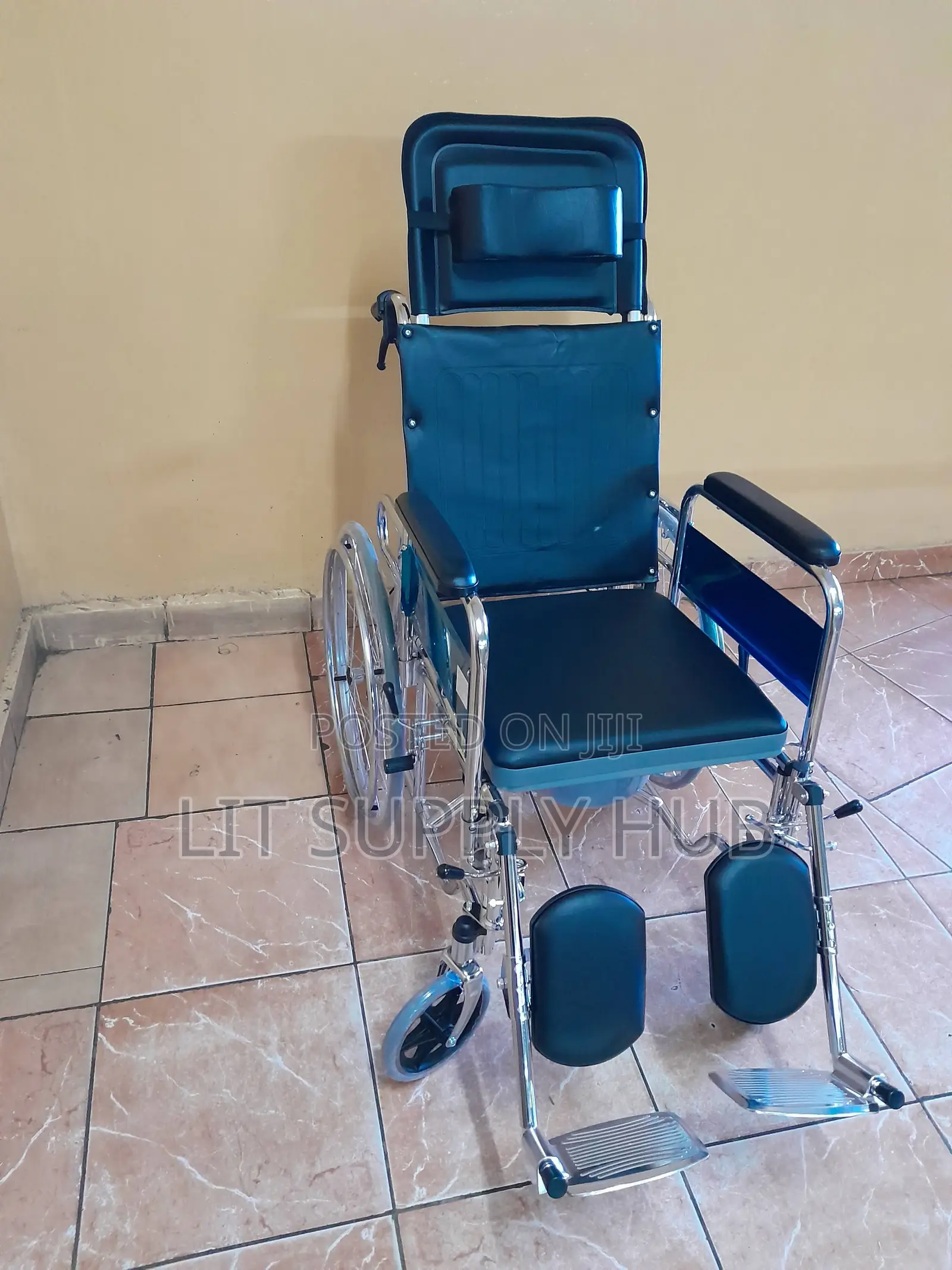 Reclining Commode Wheelchair