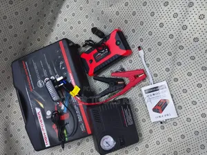 Car Jump Starter Kit With a Built-in Air Compressor and Power Bank