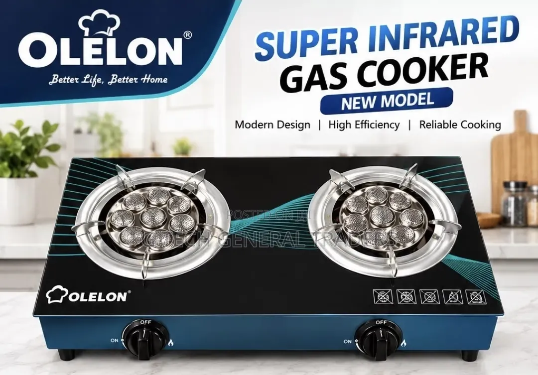 OLELON Super 2burher Infrared Gas Cooker