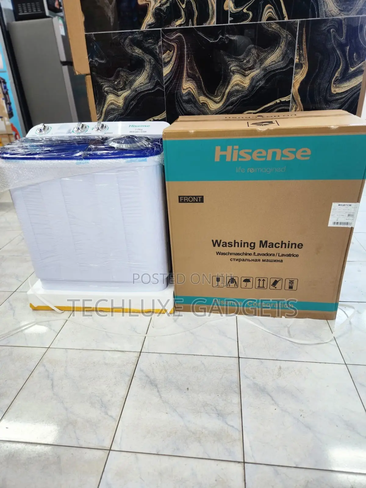 Restocked Hisense Washing Machine 7.5kg Twin Tub