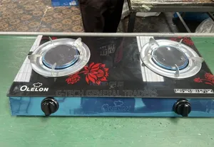 Olelon 2-Burner Glass Top / Infrared Table Top Gas Cooker