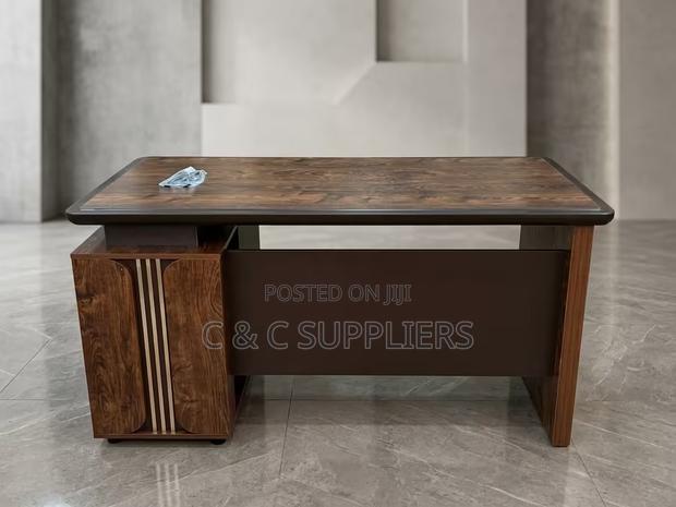 1.2M Modern Brown Office Desk - main view