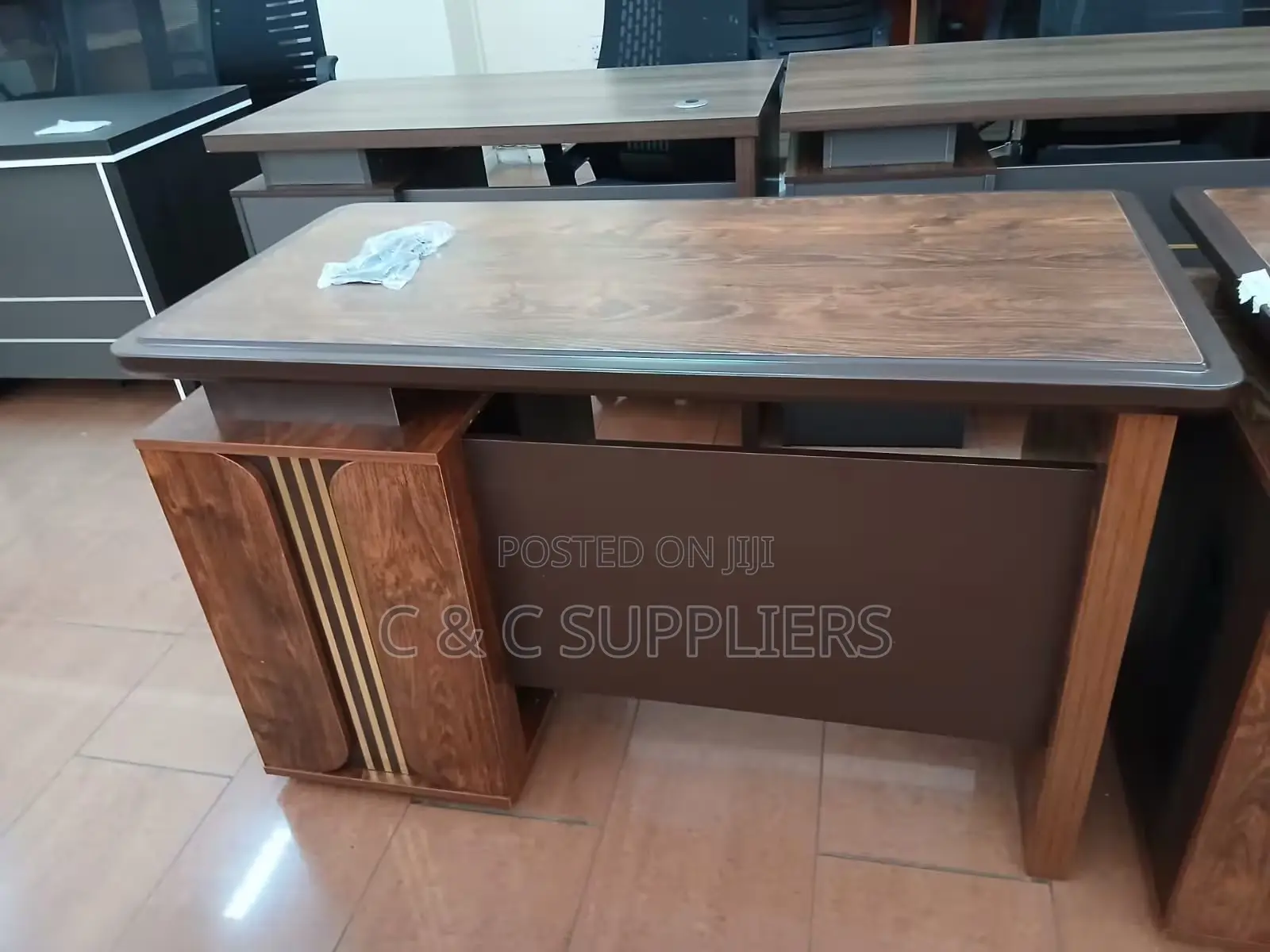 1.2M Modern Brown Office Desk