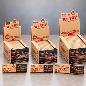 WeTop Brown Rolling Papers Regular 11⁄4 King Size Slim 100 92 Leaves