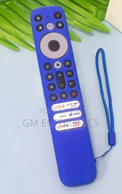 TCL Smart Android Remote-Soft Blue Silicone Cover(no Remote)