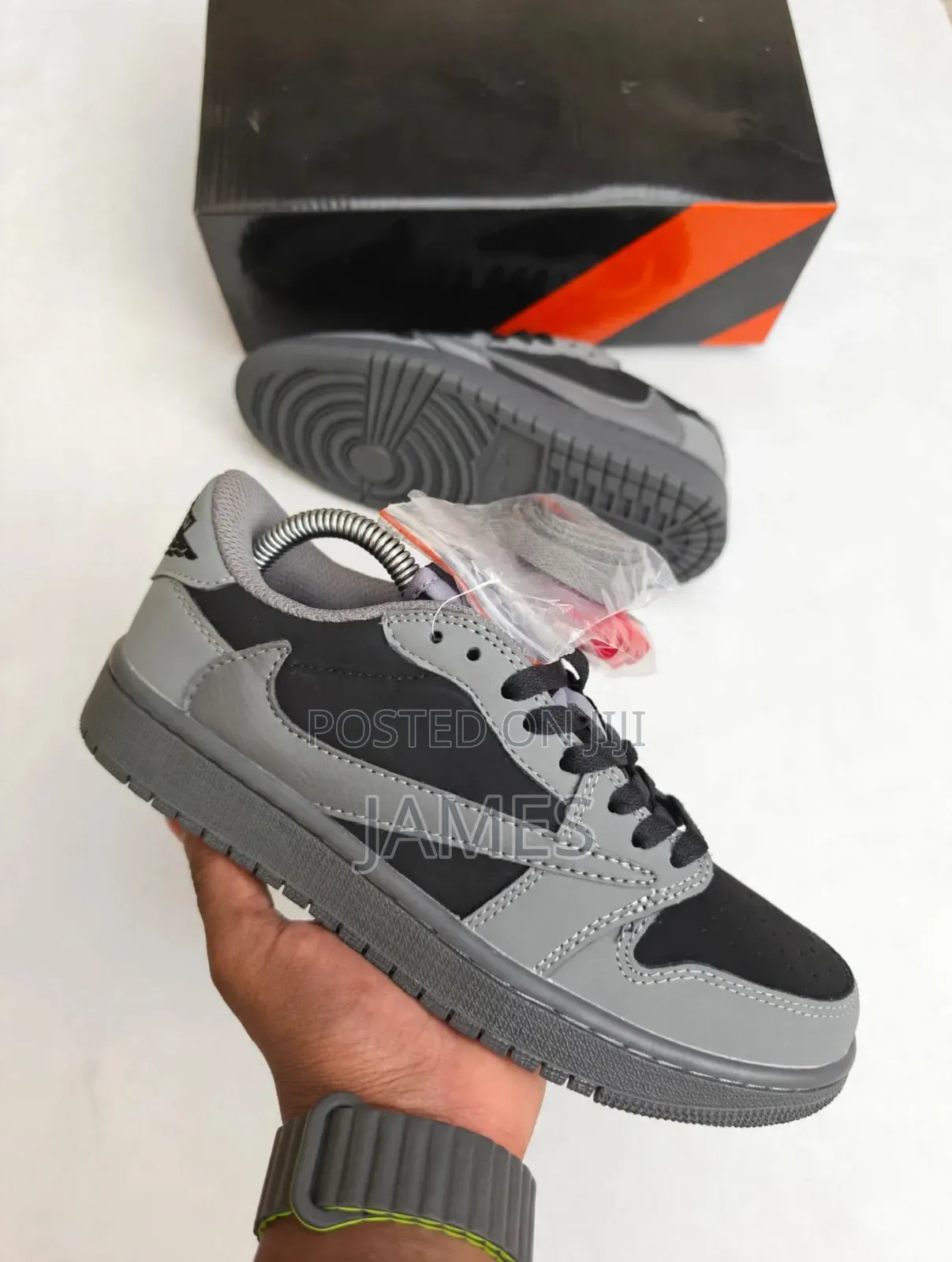 Travis Scott X Air Jordan 1 Low Grey Black AJI Low Sizes 36 -45