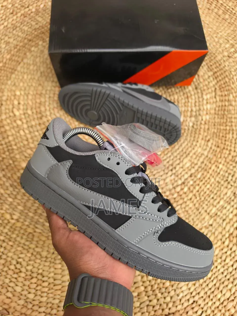 Travis Scott X Air Jordan 1 Low Grey Black AJI Low Sizes 36 -45