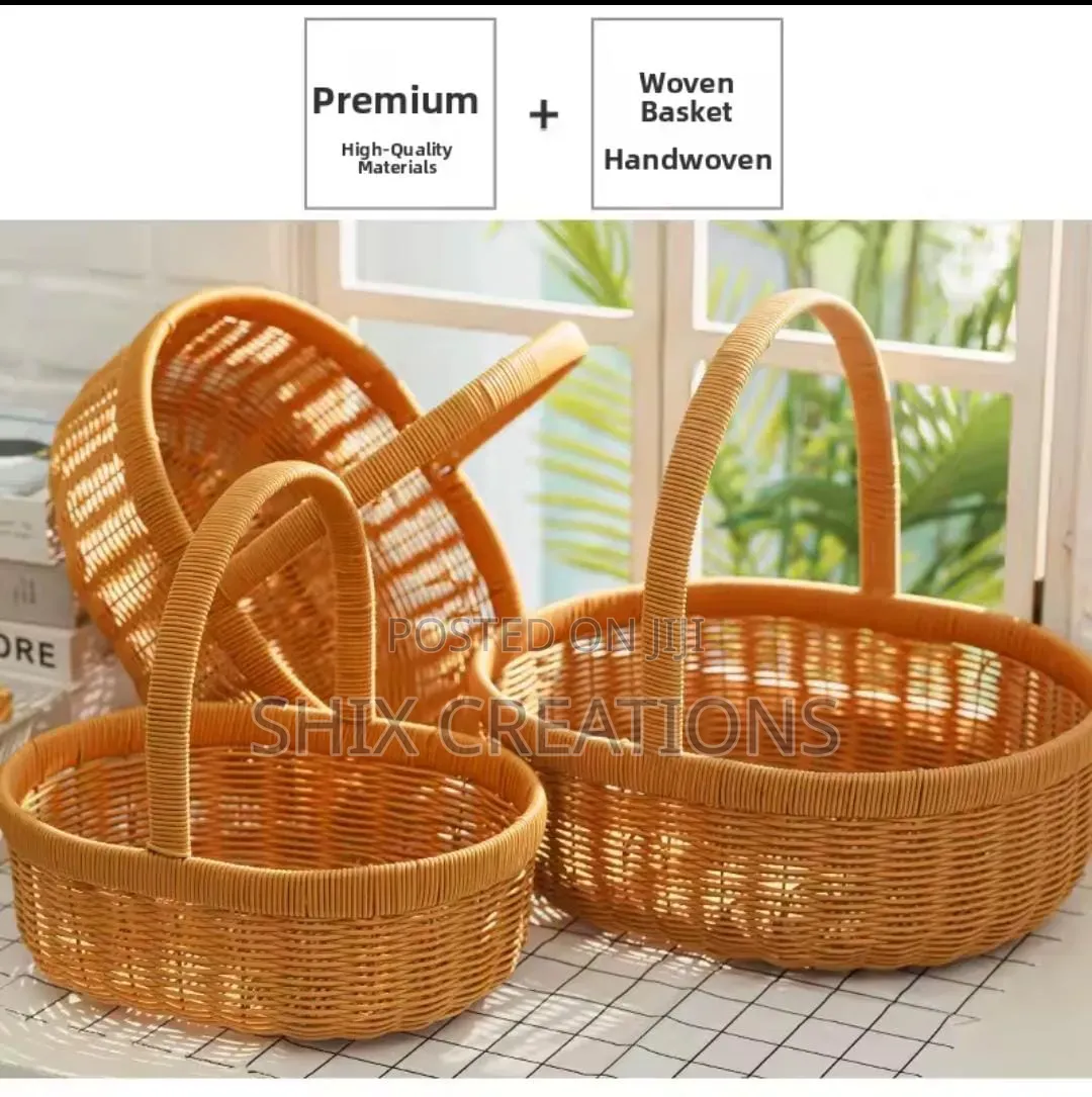 3 in 1 Rattan Storage ,Decor Multipurpose Basket