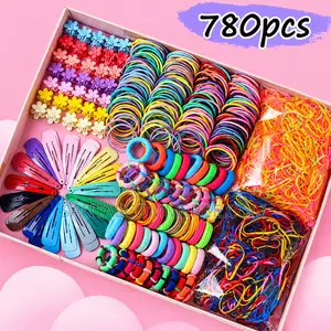 780-Piece Colorful Hair Accessories Set