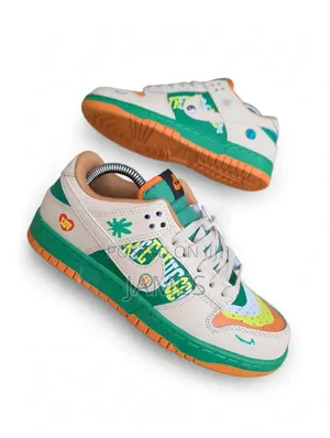 Nike Dunk Low Street Hawker Colorful Green Orange Beige Size 36 -45