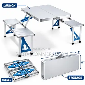 Portable Folding Camping Table With 4 Seats