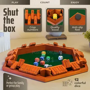 Shut the Box Dice Board Game – Number Strategy Game