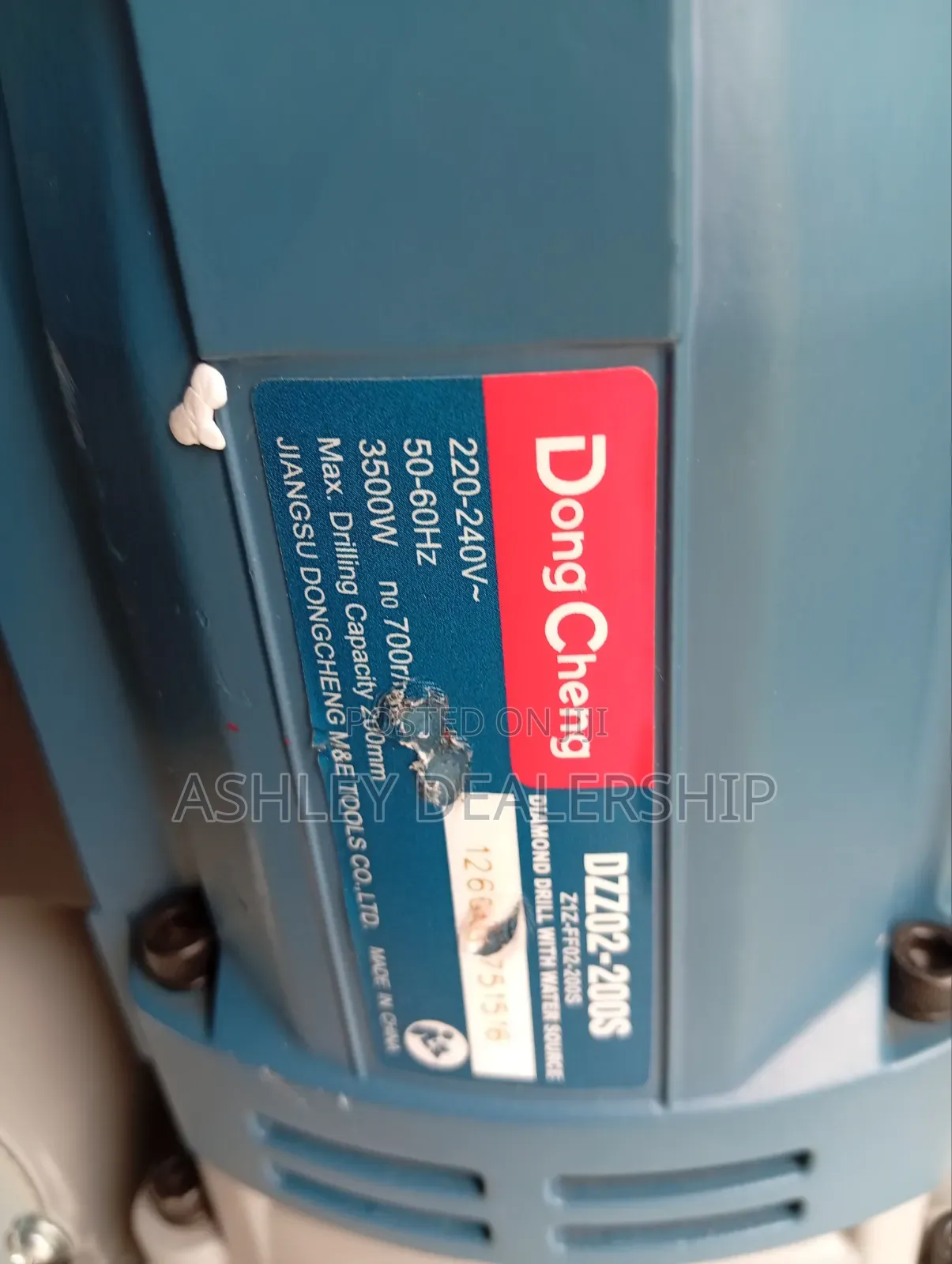 Diamond Drill With Water Source