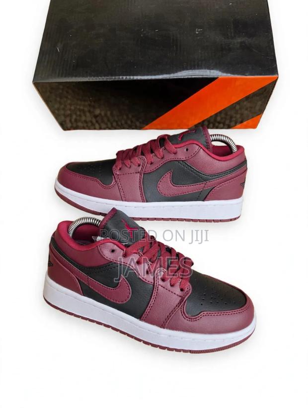 Air Jordan 1 Low Beetroot Maroon Black AJI Low Sizes 36-45