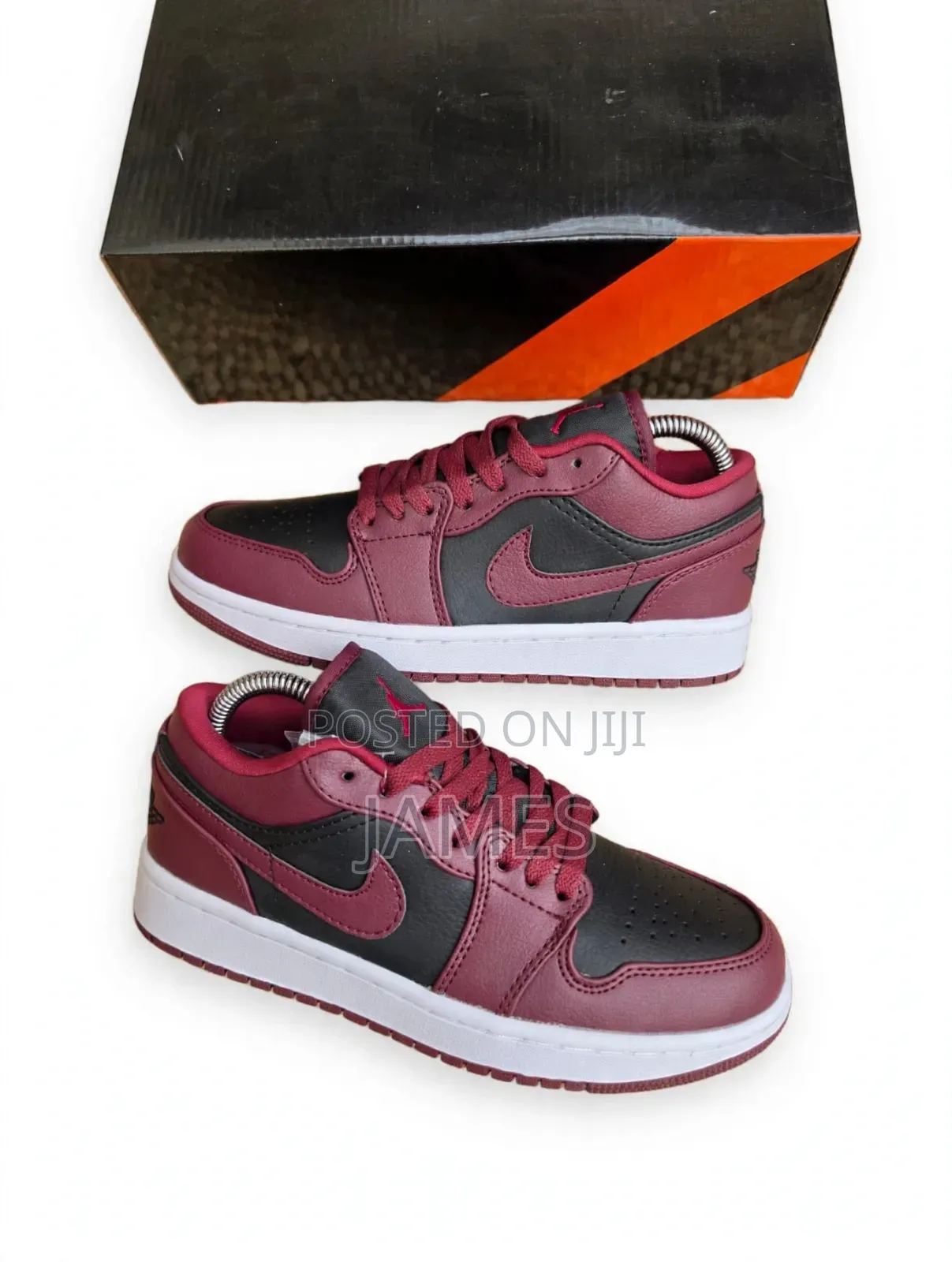 Air Jordan 1 Low Beetroot Maroon Black AJI Low Sizes 36-45
