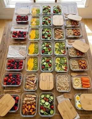4 PCs Premium, Eco-Friendly Glass Containers Ft Airtight Bamboo Lids