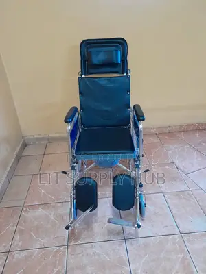 Reclining Wheelchair With Removable Commode Seat