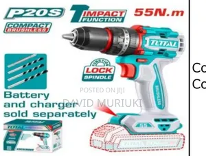 Total Brushless 55Nm Cordless Drill