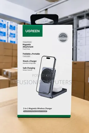 Ugreen W528 2 in 1 Magnetic(phone(15w)and Airpods(5w)wireless Charger