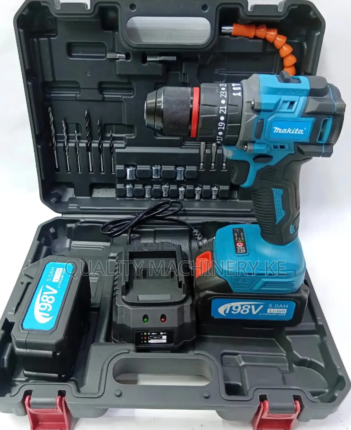 Cordless Brushless Drill Available - 198v