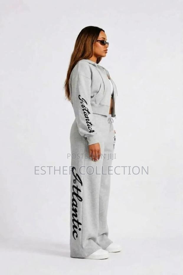 Drawstring Hem Straight Leg Joggers - thumbnail 2