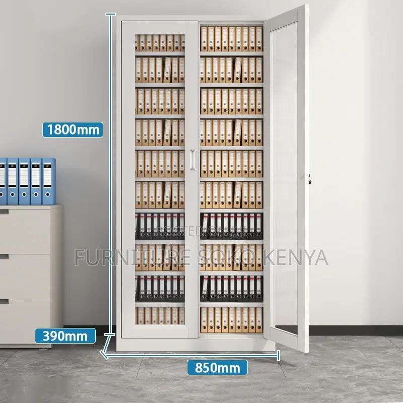 Office Cabinet : Full Glass File Cabinet