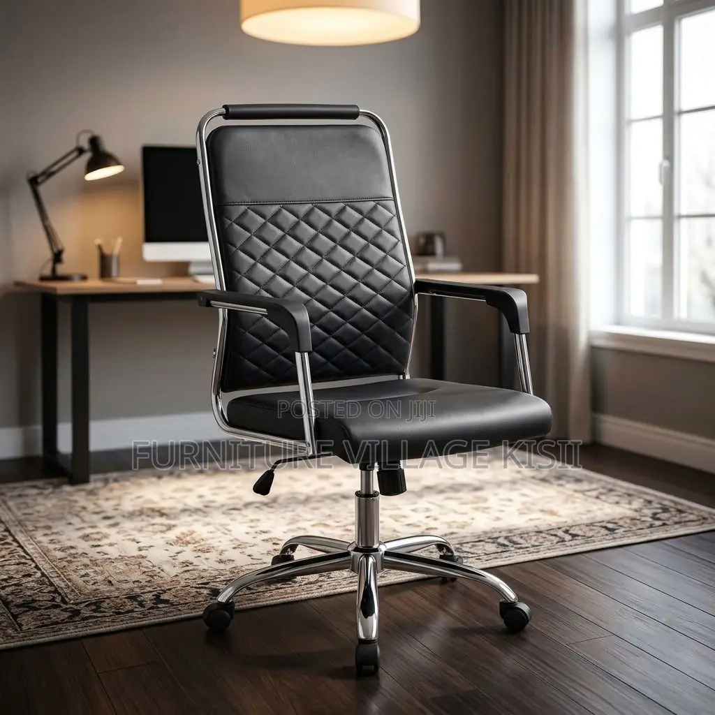 High-Back Executive Office Leather Chair