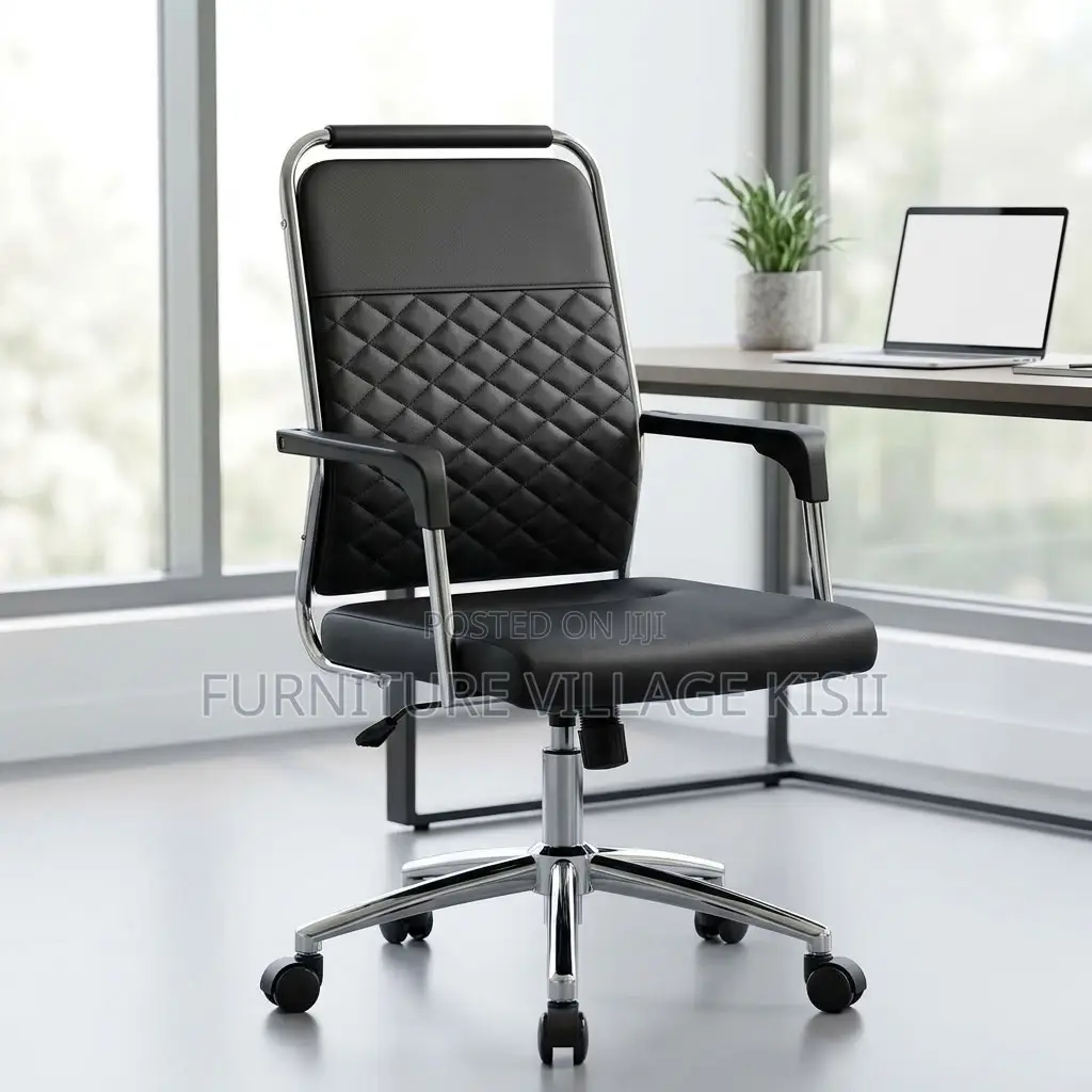 High-Back Executive Office Leather Chair