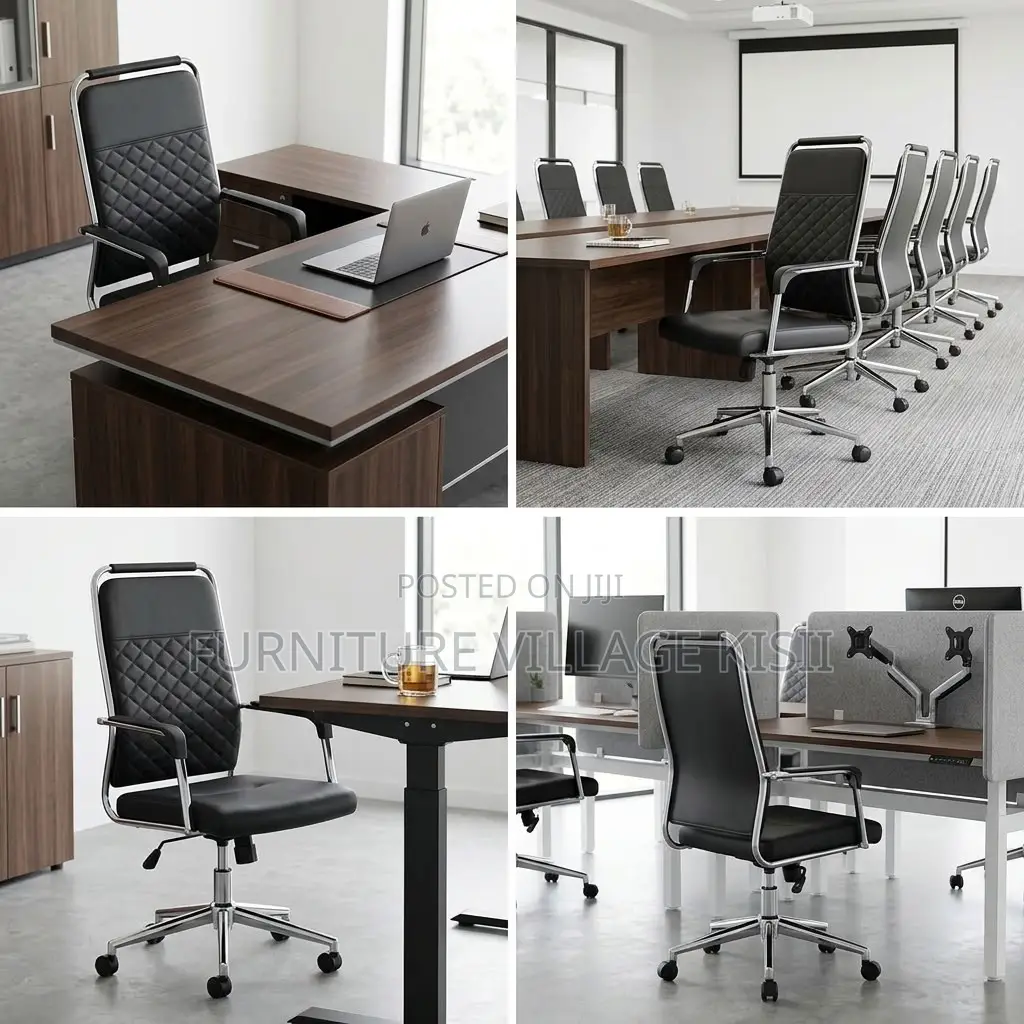 High-Back Executive Office Leather Chair